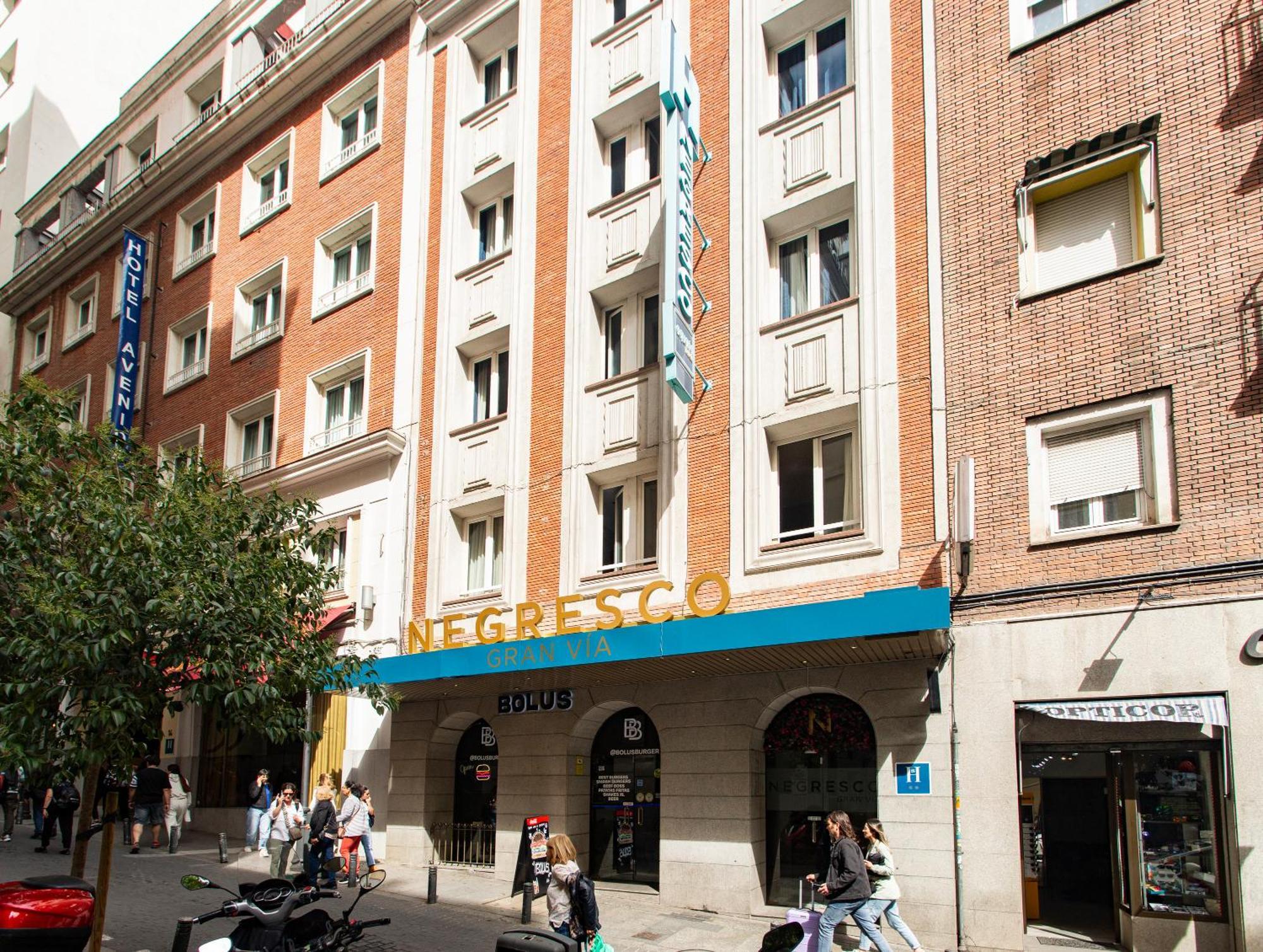 Negresco Gran Via Hotel Madrid Exterior photo